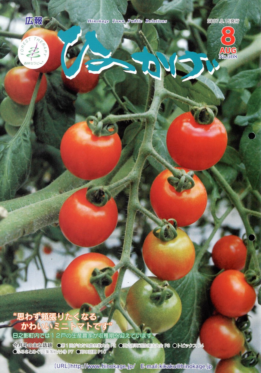 広報ひのかげ　第508号　2007年8月発行の表紙画像